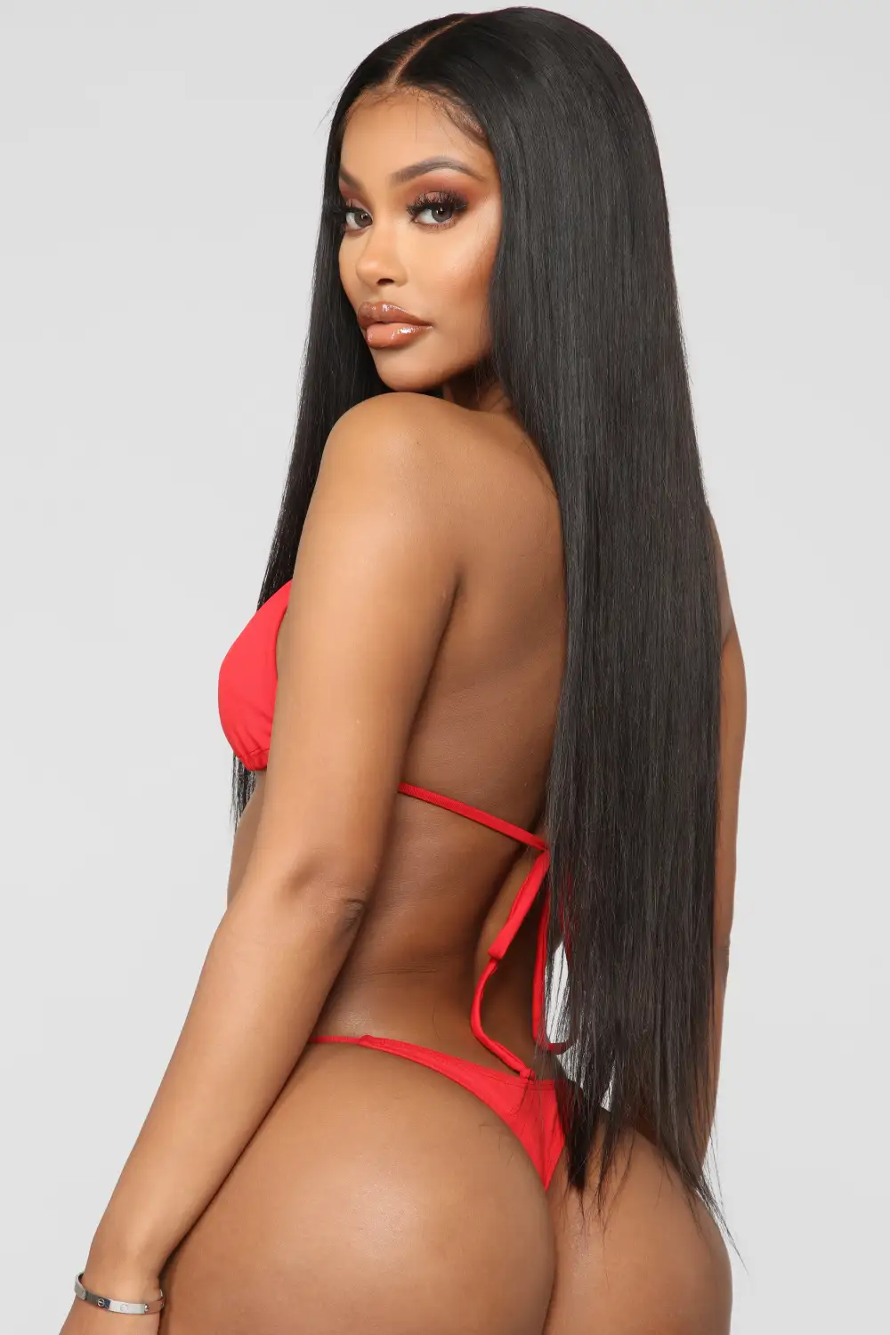 What A Beach Tiny Bikini Set - Red