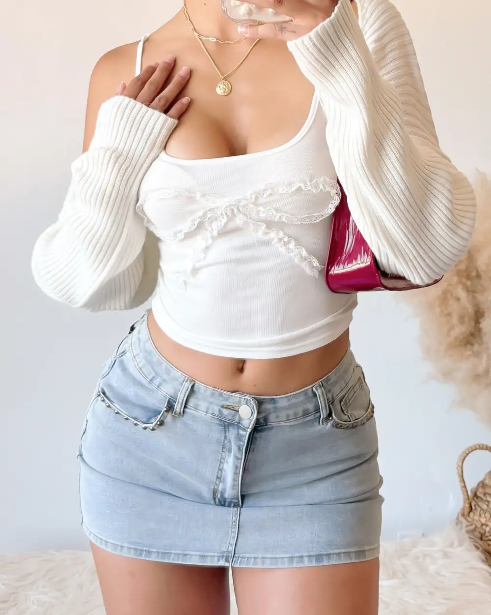 ELAINE COQUETTE CAMI TOP