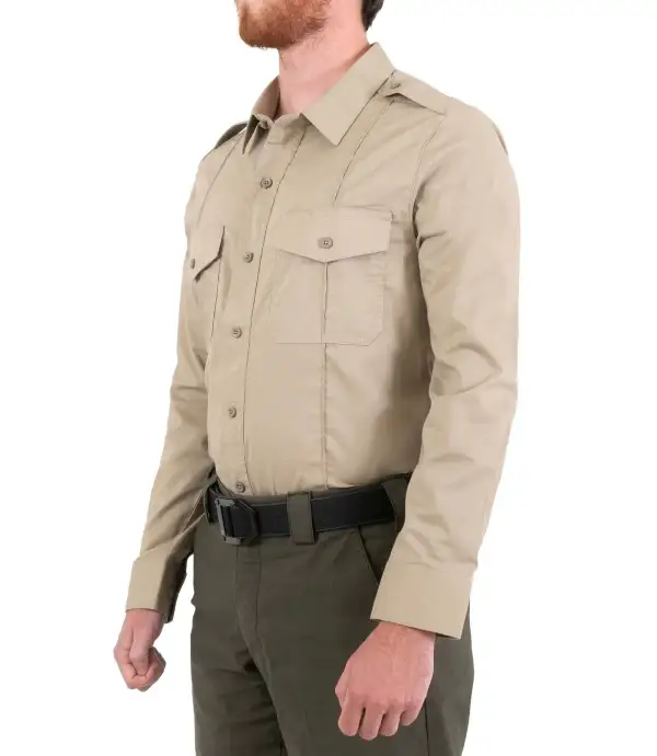 Men's V2 PRO Uniform Shirt / Silver Tan