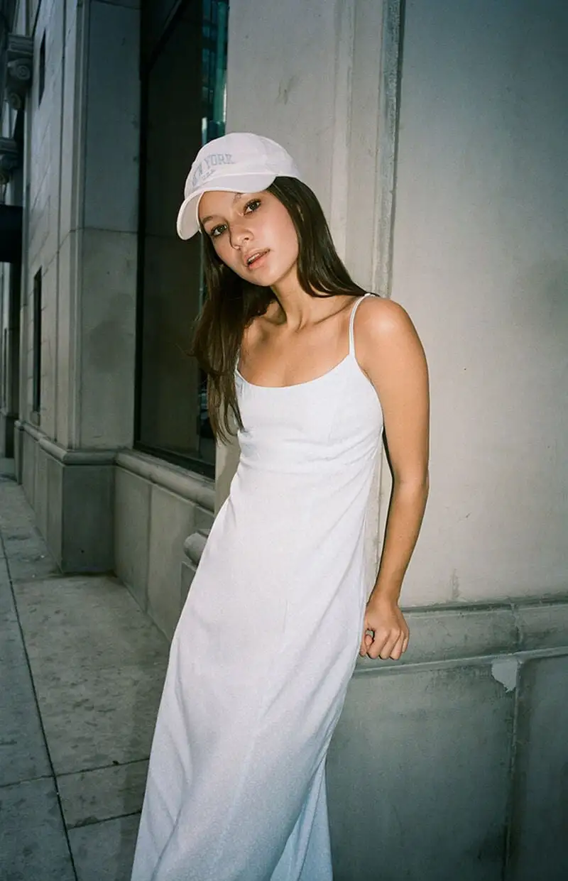 John Galt Blue Floral Colleen Slip Dress