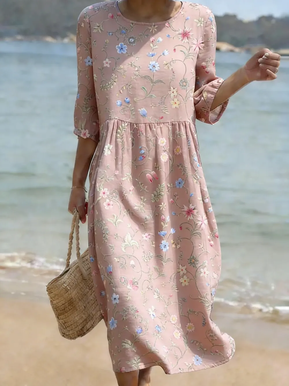Women's Floral Print Casual Dress
