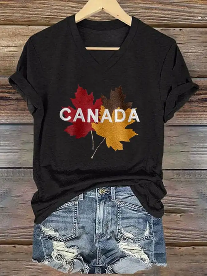 Women's Canada Travel Print T-Shirt