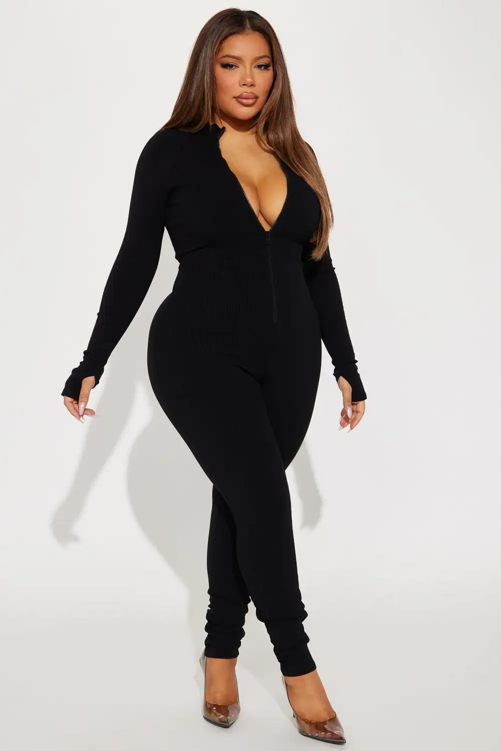 Juliet Snatched Jumpsuit - Black
