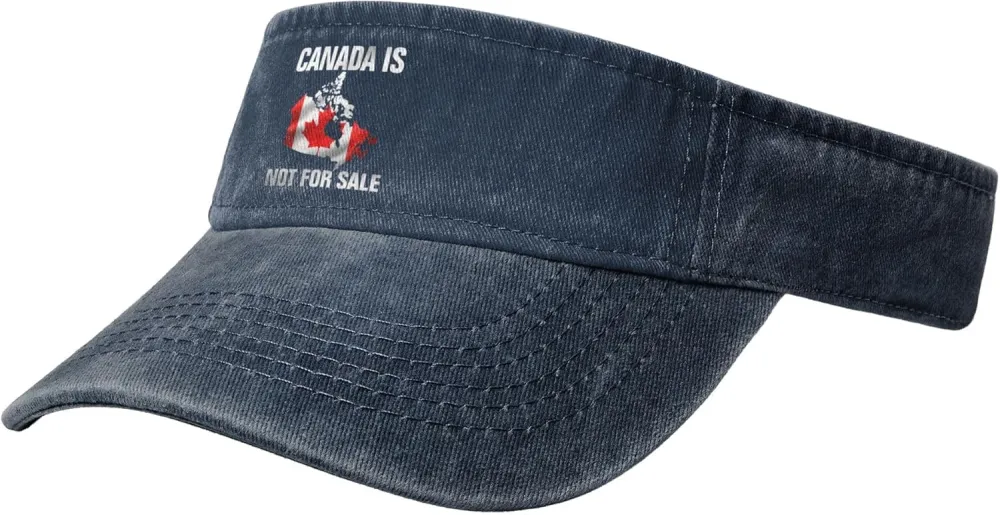 Canada is Not for Sale Sport Sun Visor Hats Empty Top Baseball Cap Cotton