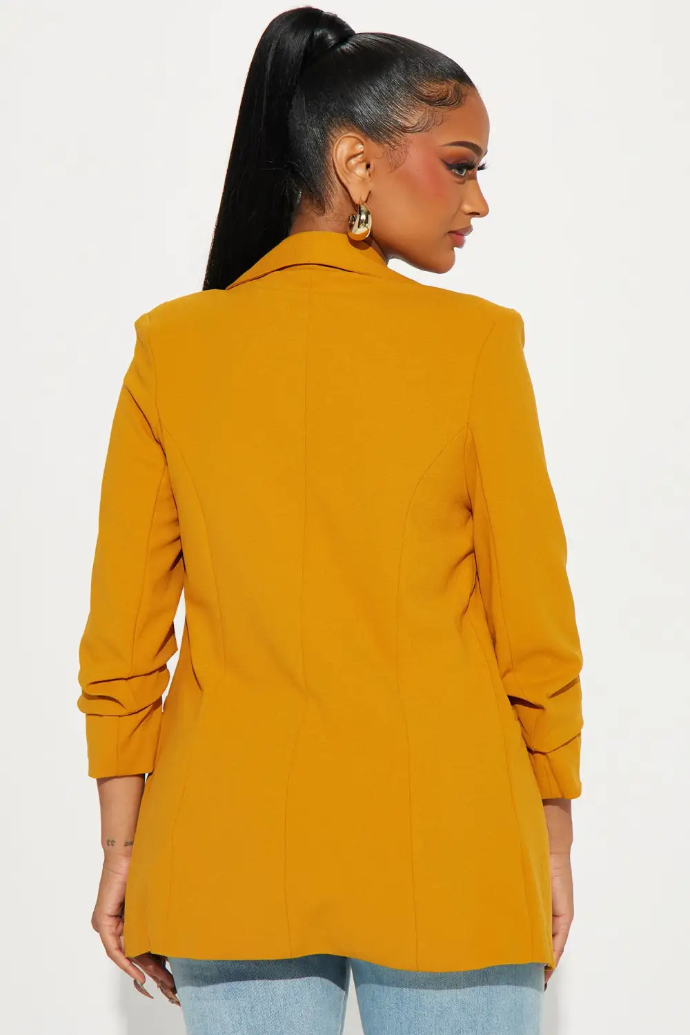 The Celine Blazer - Mustard