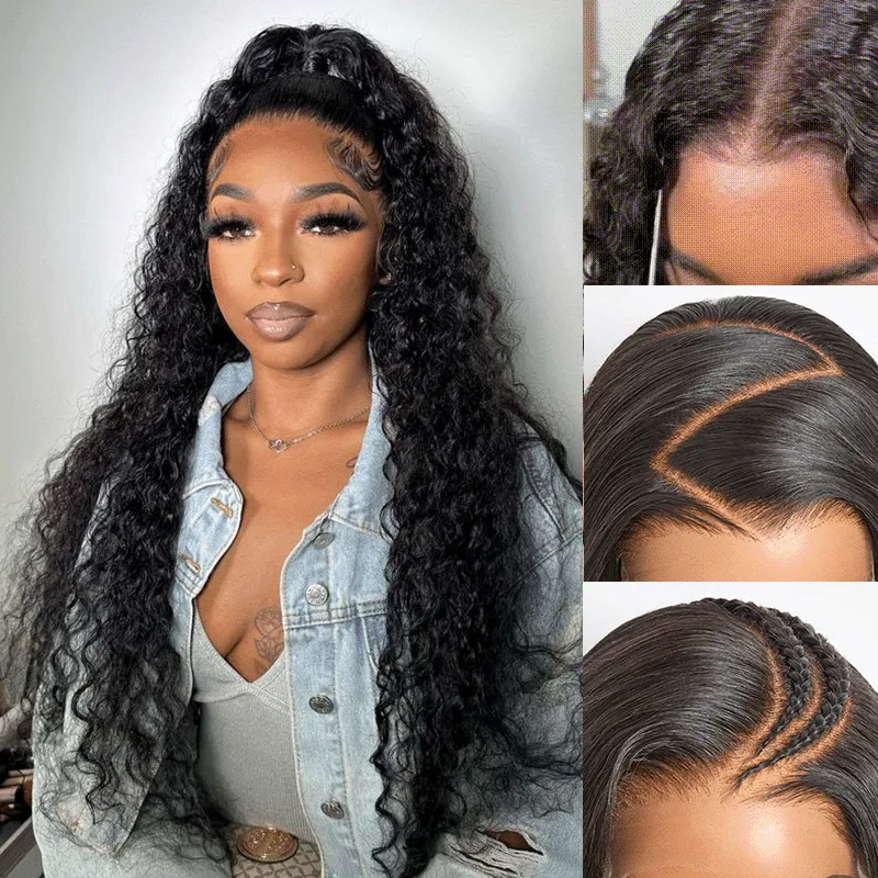 Water Wave 13x6 Real HD Lace Undetactable BlendAway Full Lace Frontal Wig 100% Virgin Human Hair