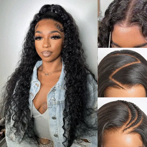 Water Wave 13x6 Real HD Lace Undetactable BlendAway Full Lace Frontal Wig 100% Virgin Human Hair