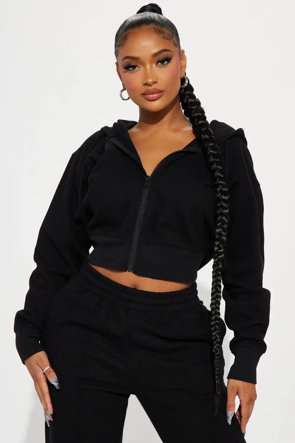 Stayin' In Sweatsuit - Black