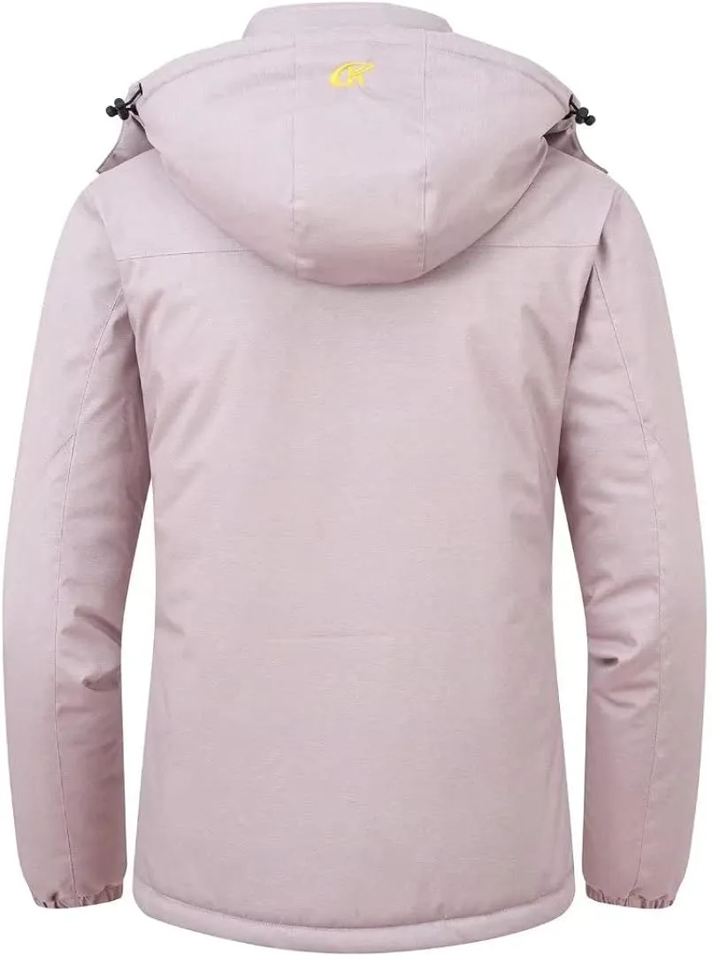 Women's Skiing Snowboarding Jackets Fleece Hood Mountain Snow Coat