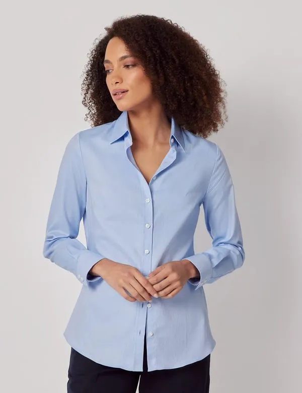 Twill Cotton Semi-Fitted Shirt