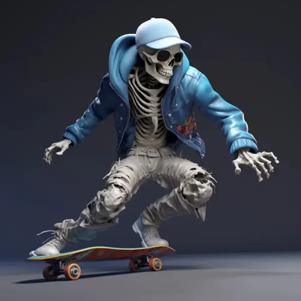 Cool Skeleton Figures Sports Series Skull Resin Crafts Halloween Decoration