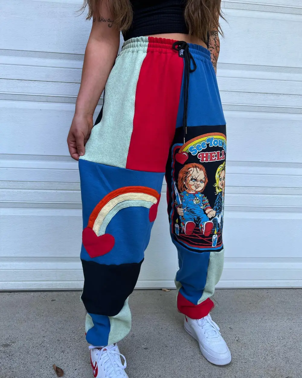 Navy sweatpants how perfect and cozy piece for your Halloween day