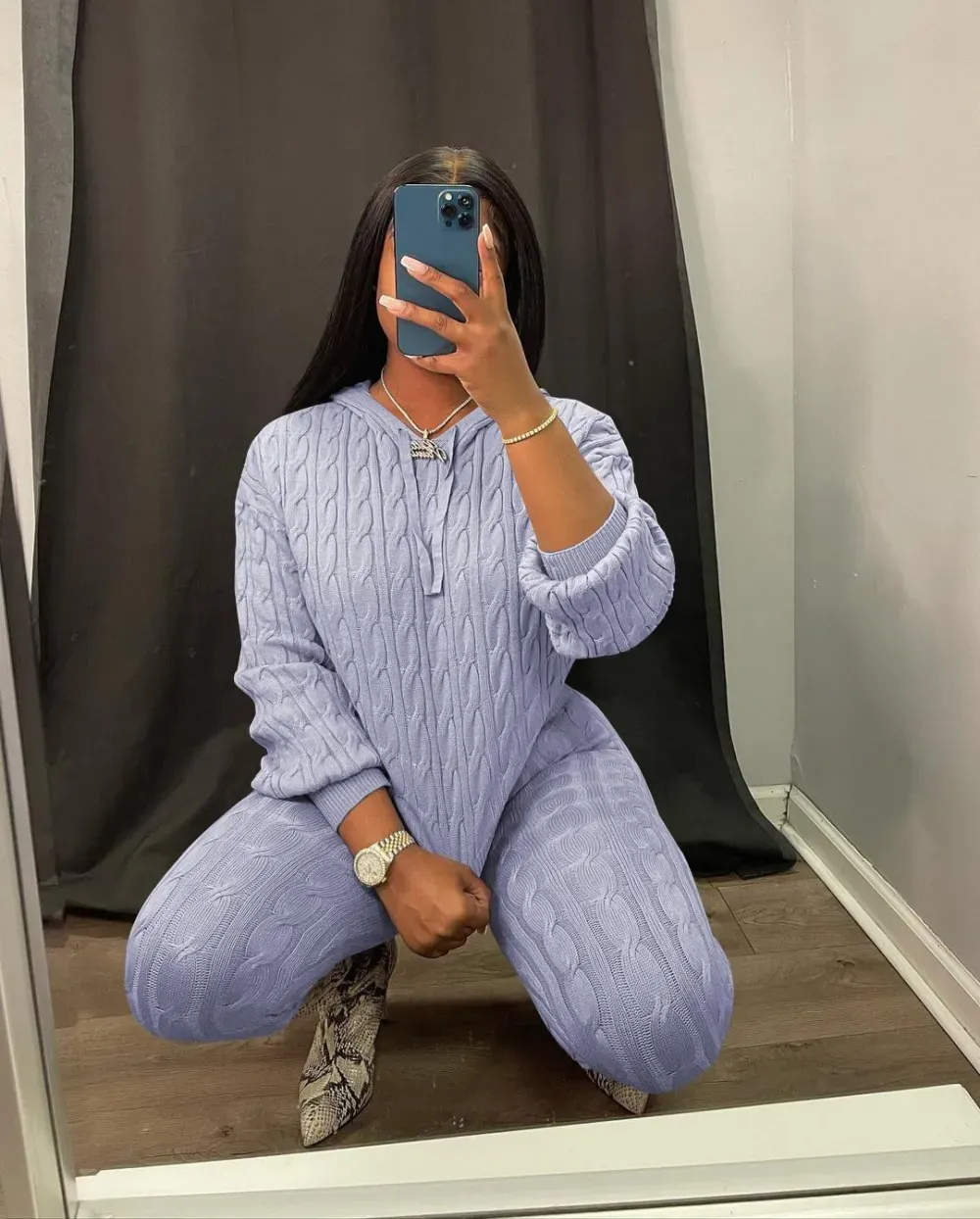 Knit Two Piece Outfits For Women Sweater Sets