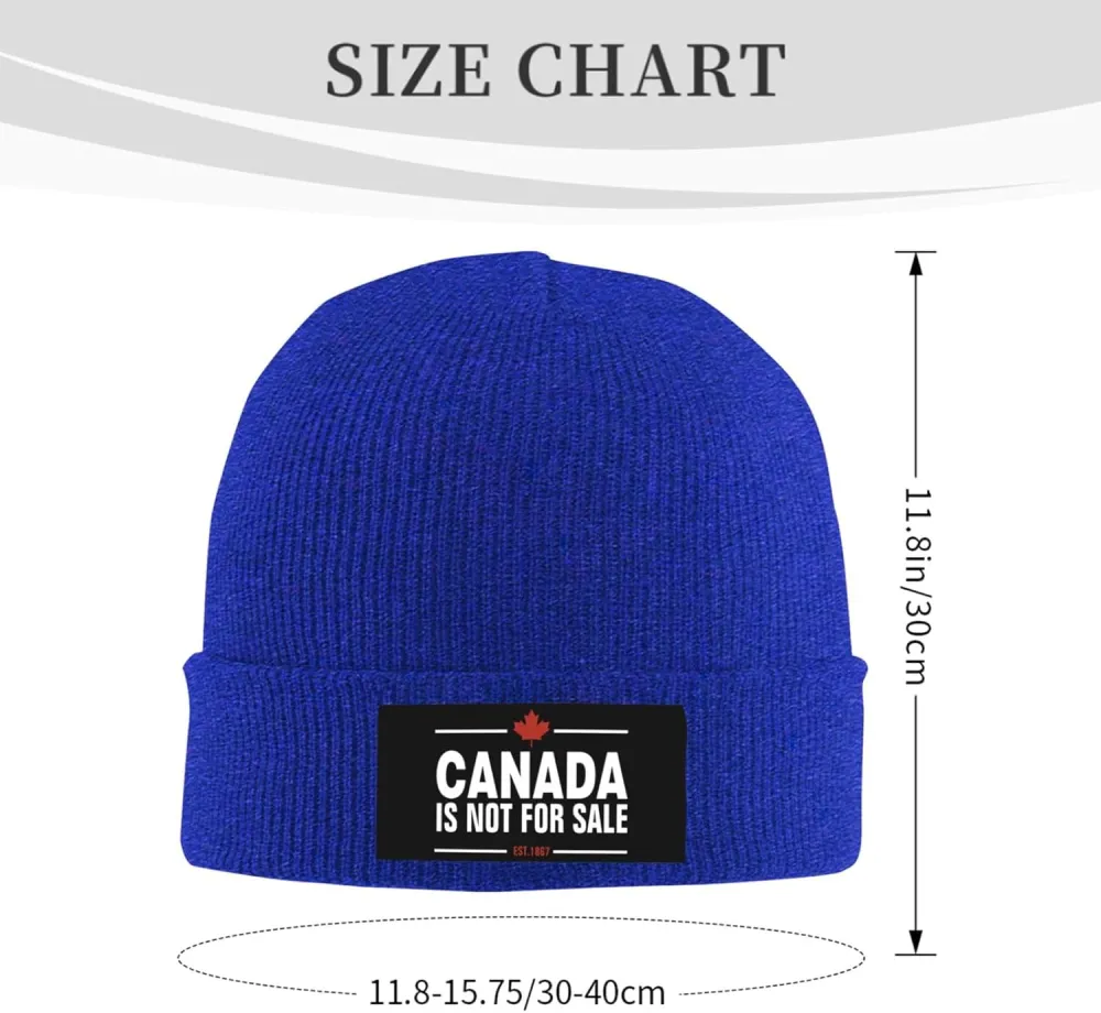 Canada is Not for Sale Unisex Beanie Knit Hat Winter Warm Skull Cap