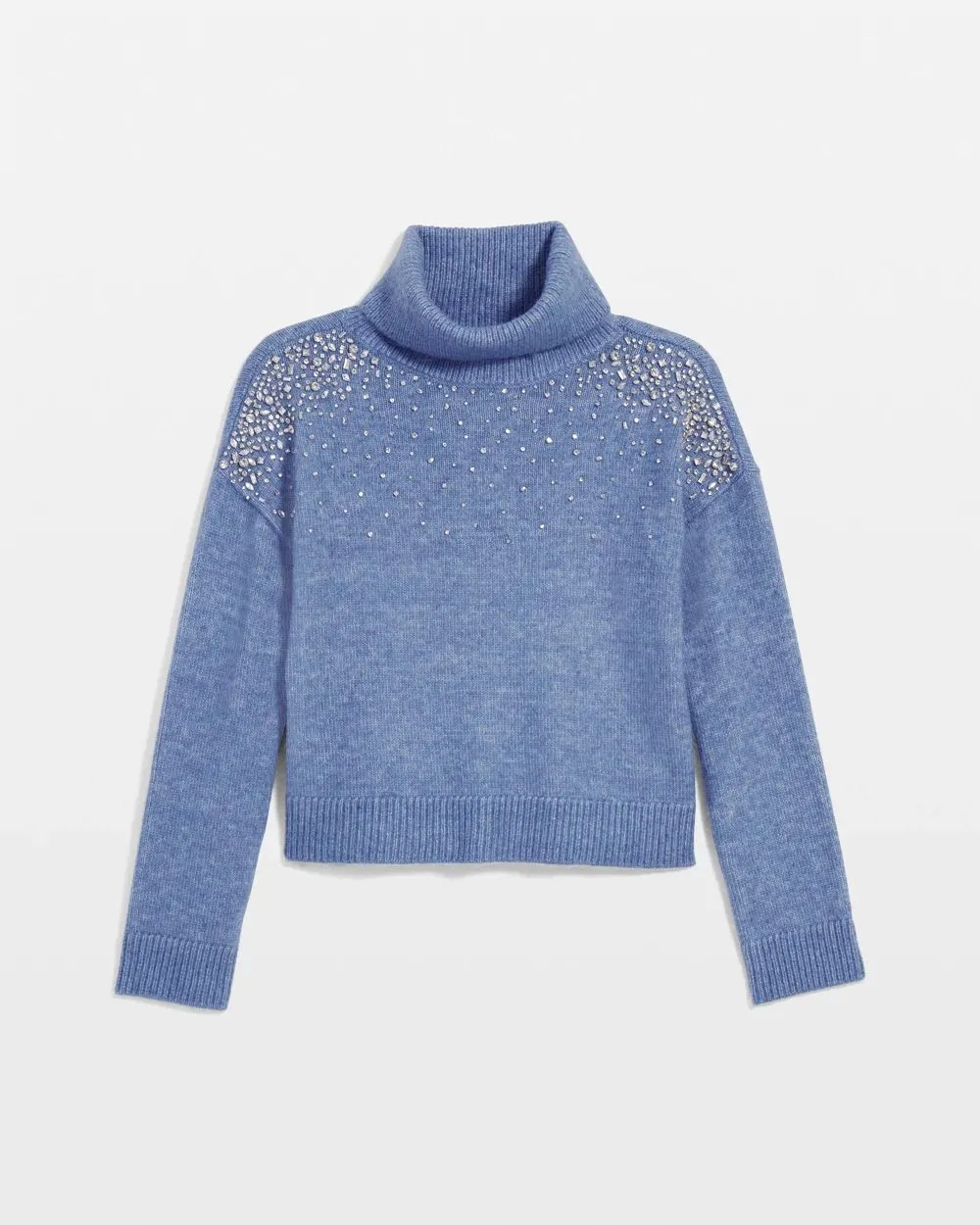 Embellished Turtleneck Sweater