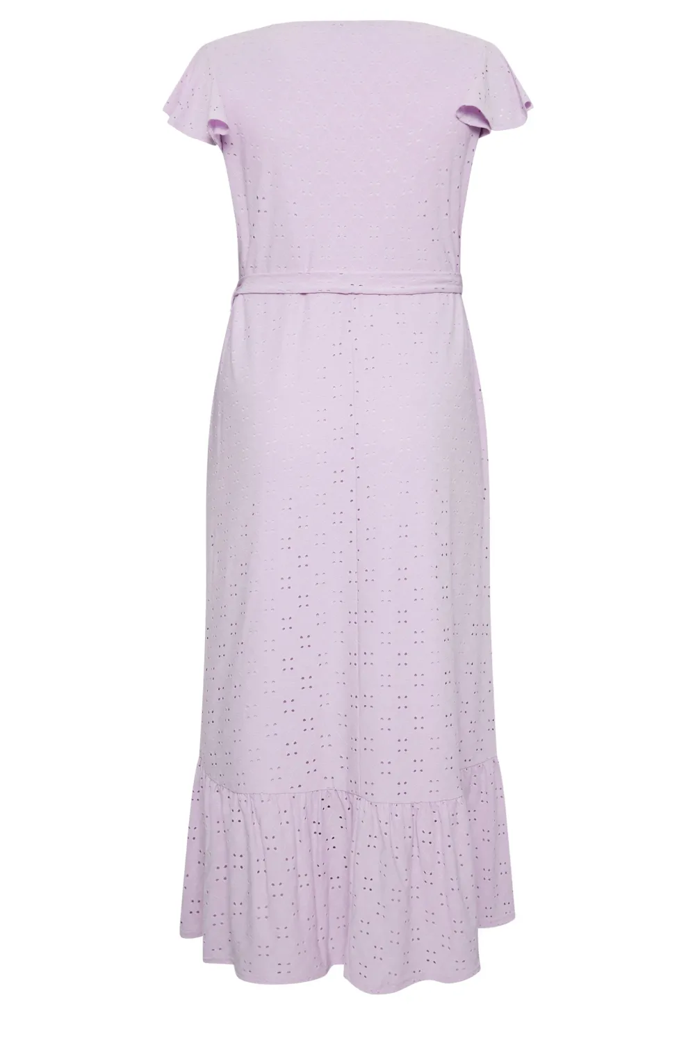 YOURS Curve Lilac Purple Broderie Anglaise Maxi Dress