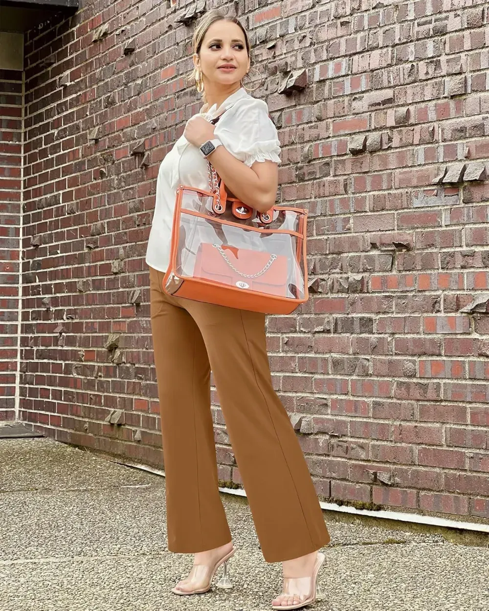 G4Free Wide Leg Pants for Women Loose Yoga Pants with Pockets Petite/Regular/Tall Stretch Casual Lounge Pants