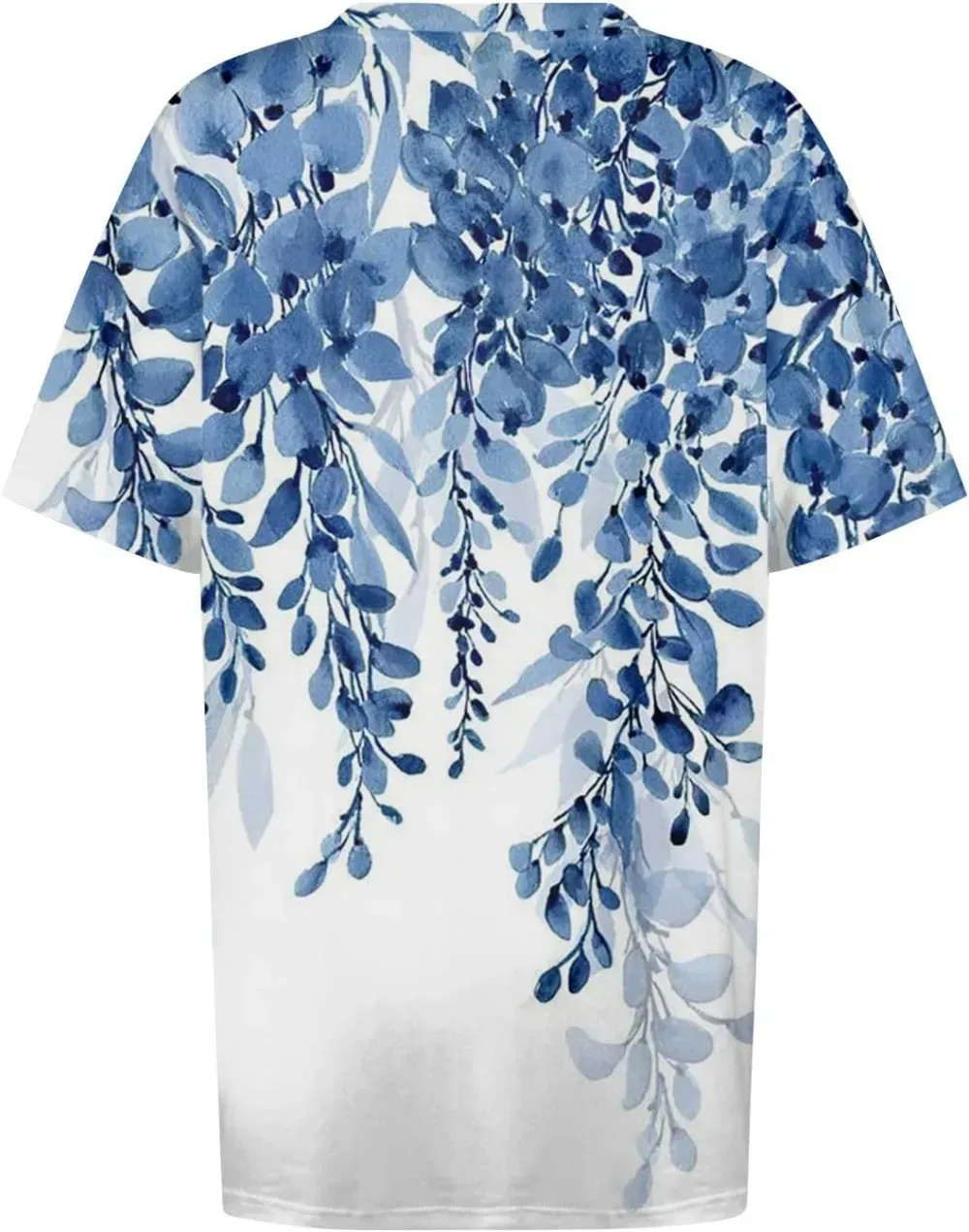 Plus Size Tops for Women Dressy Short Sleeve V Neck Shirts for Women Summer Tops for Women 2024 Floral Print Top