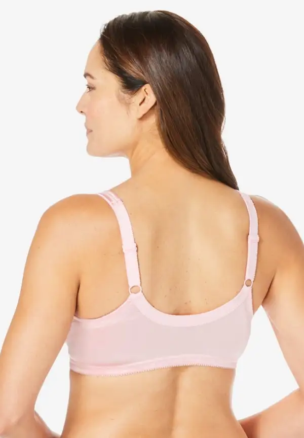 Front-Close Satin Wireless Bra