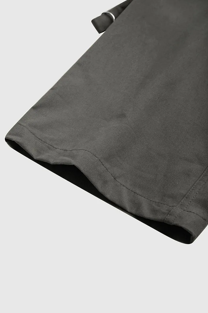 Low Waist Belted Flap Pocket Cargo Pants