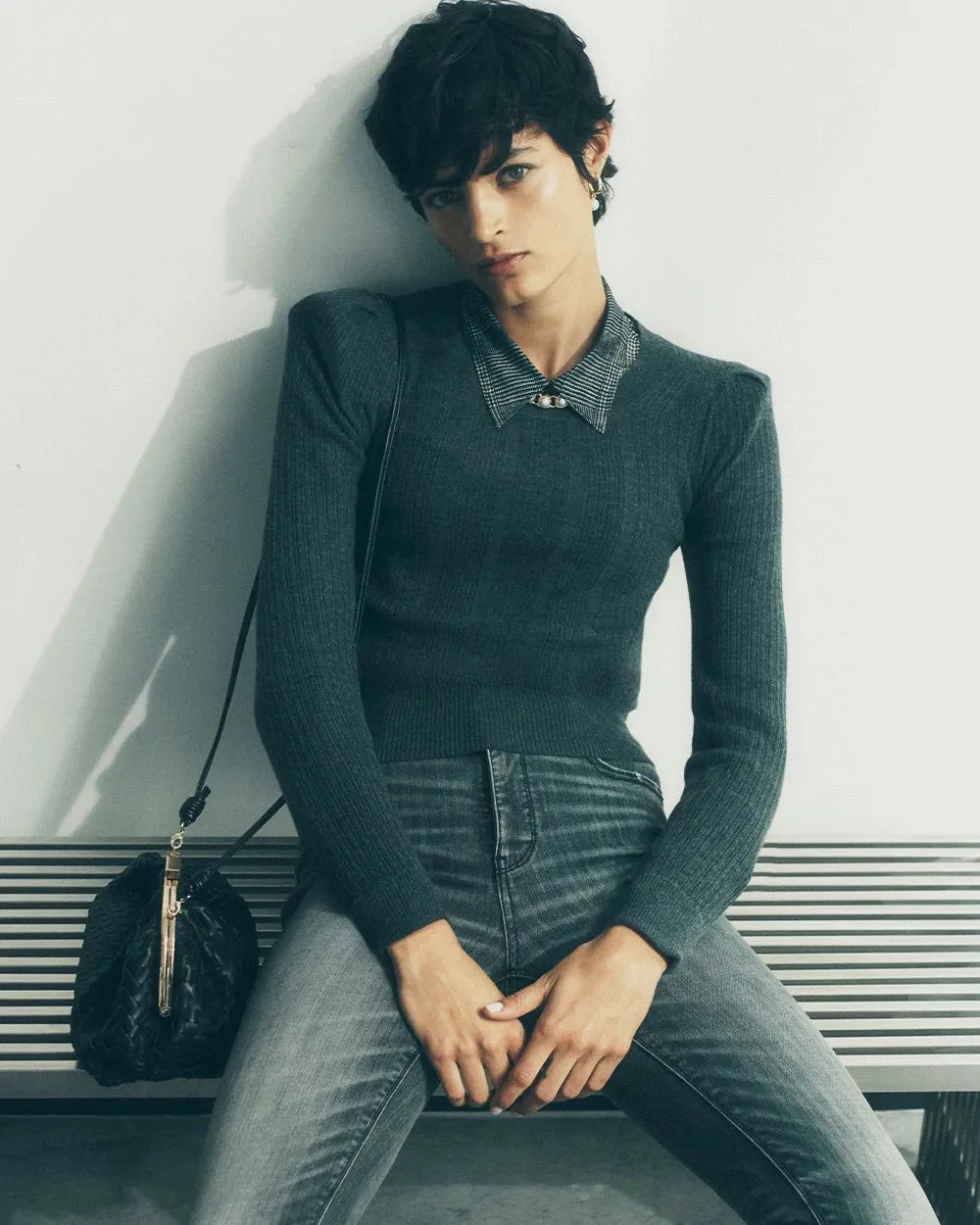 Cashmere Blend Crewneck Sweater