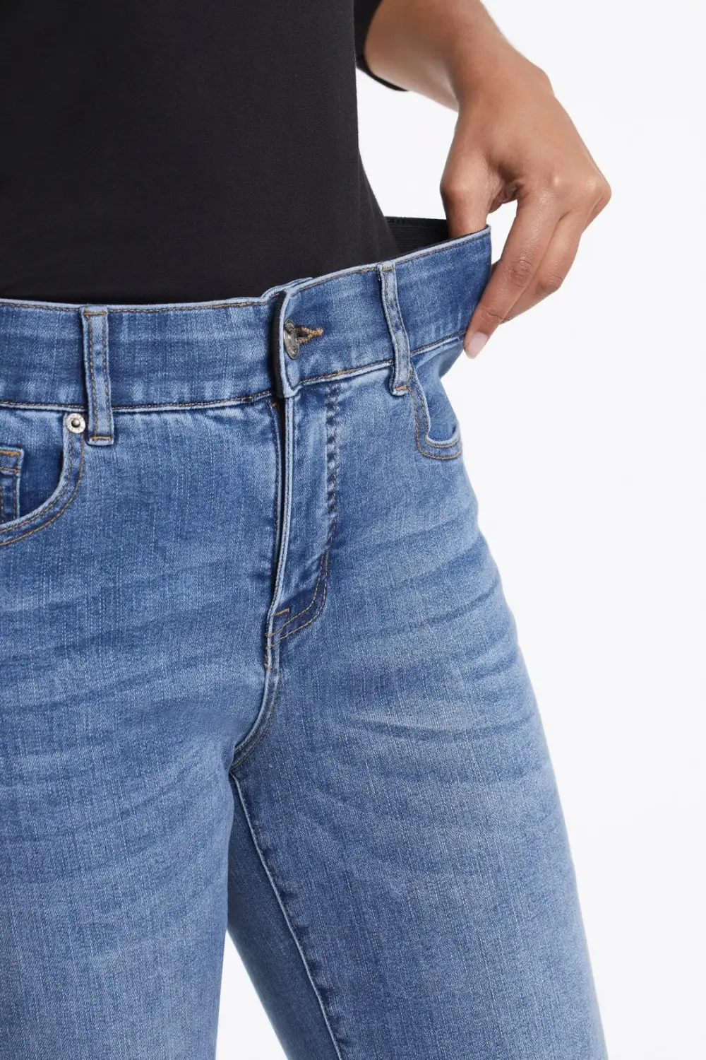 Petite Sophia Curvy Straight Leg Jeans-Dk.Vintage