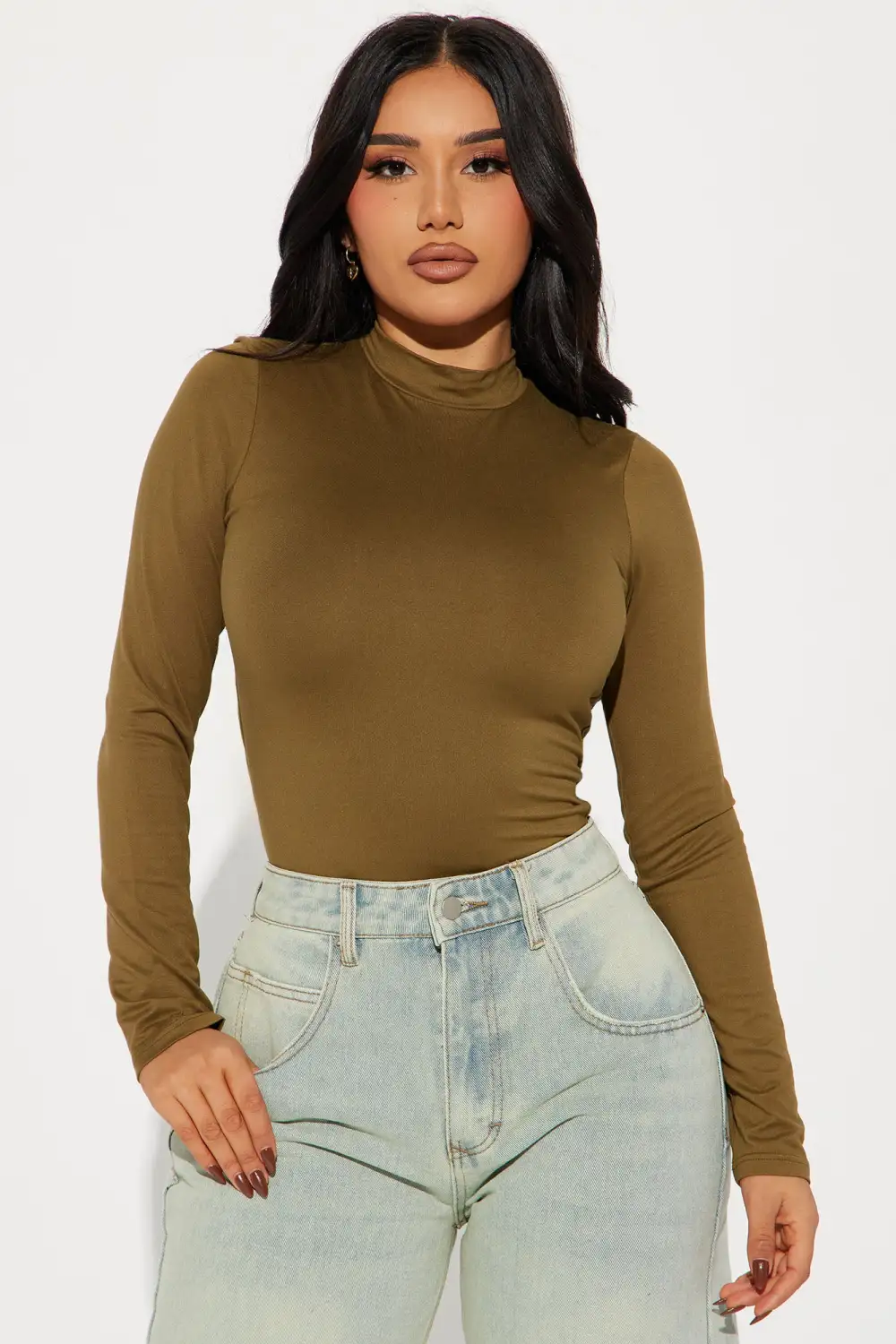 Cameron Double Lined Top - Olive