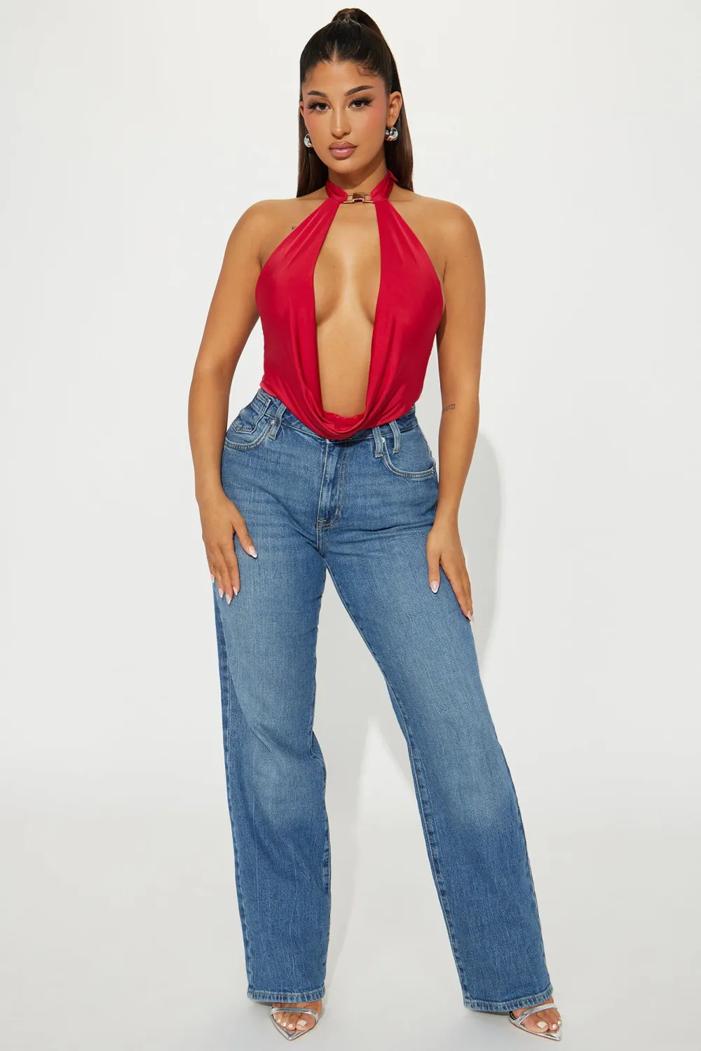 Martini Nights Bodysuit - Red