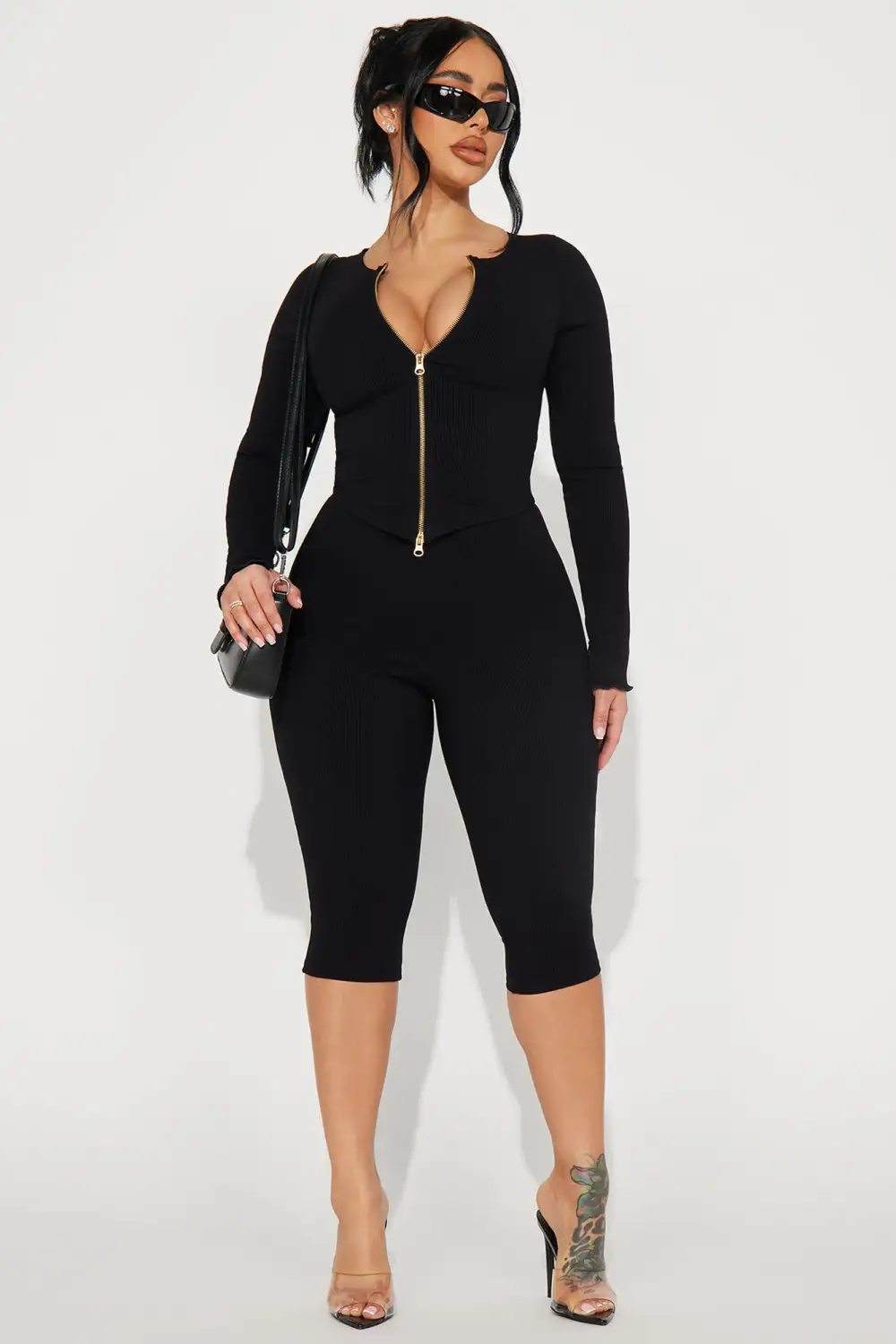 Eliza Snatched Pant Set - Black