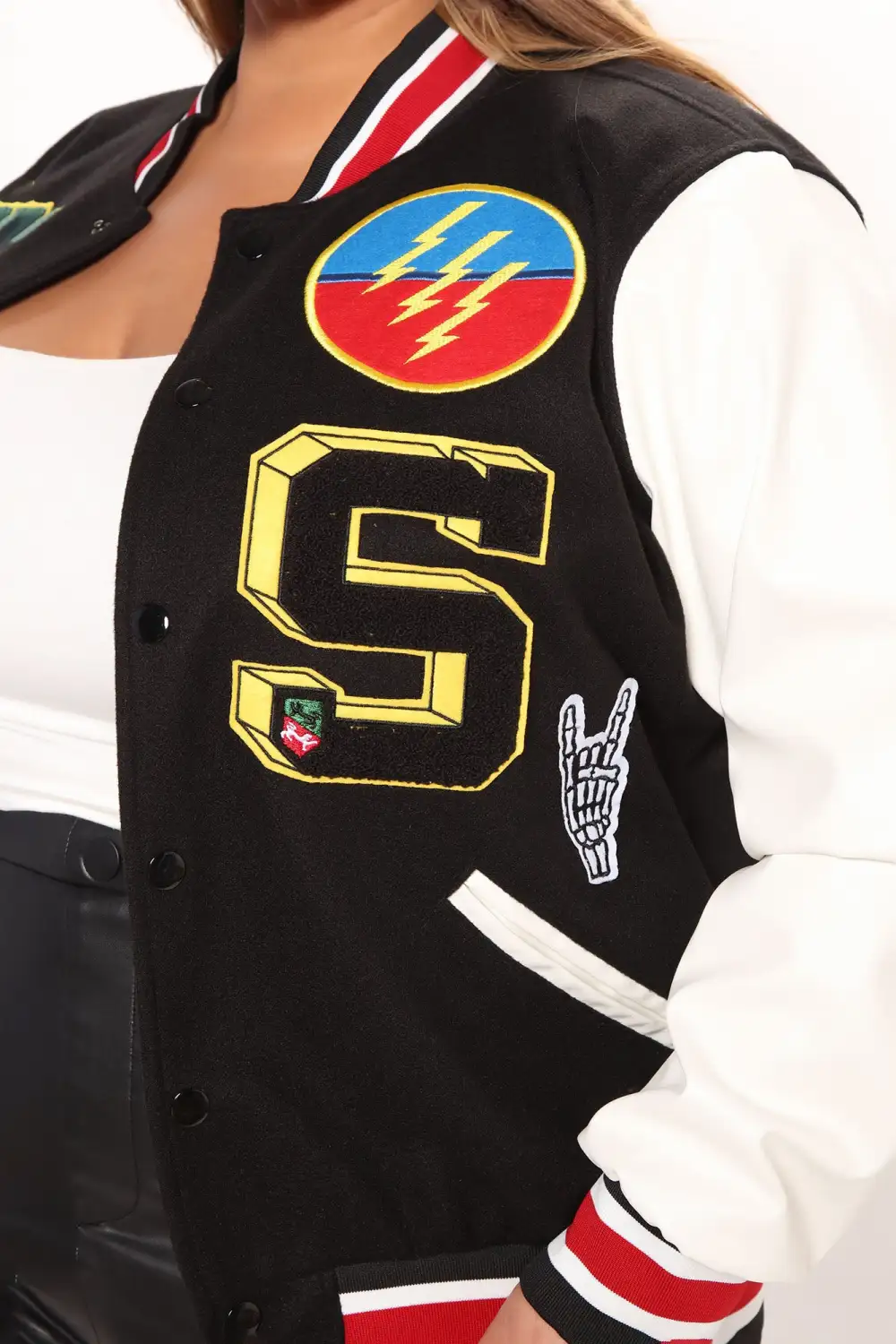 Winning Game Varsity Jacket - Black