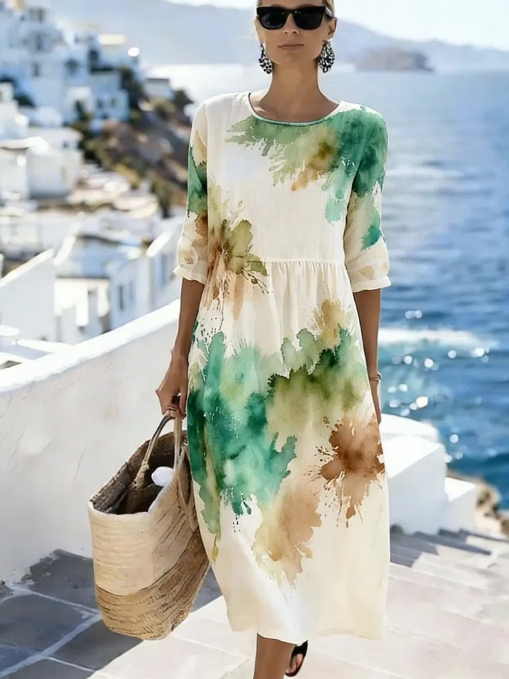 Women's Casual Art Printed Dress