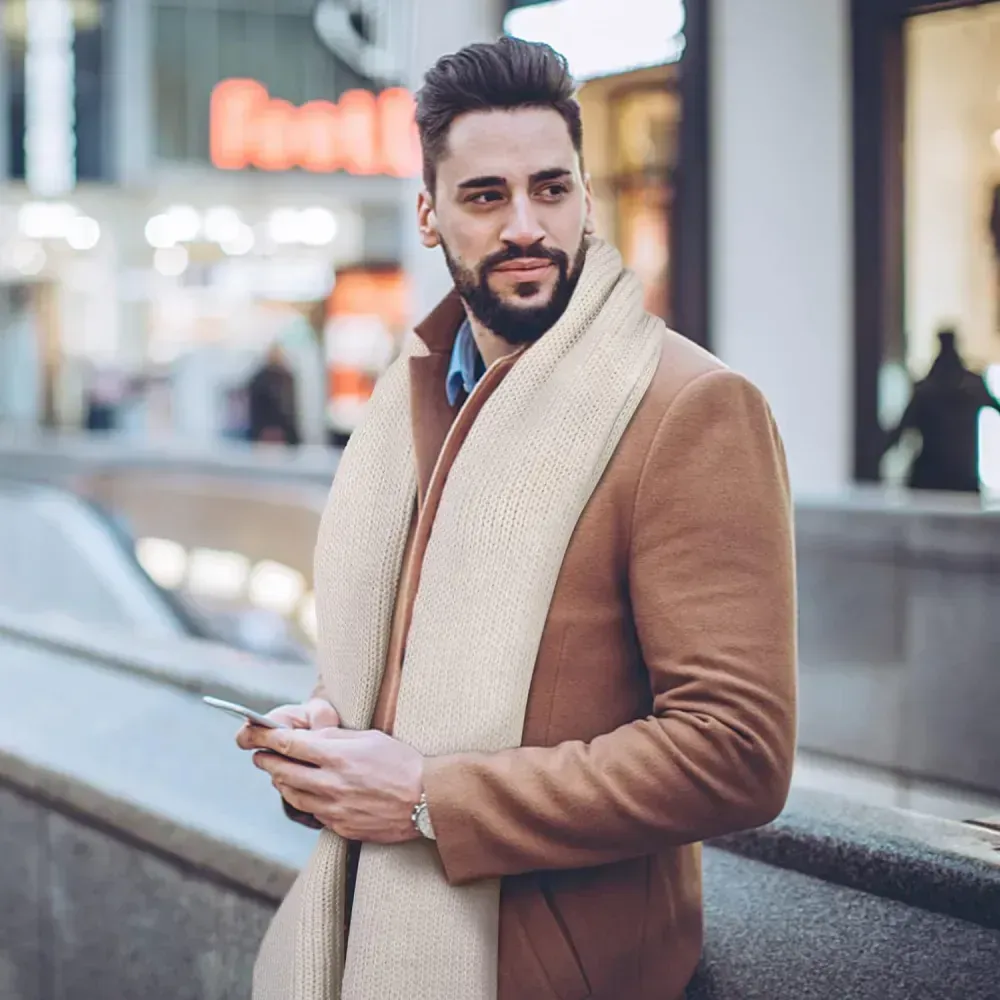 Women And Mens Winter Thick Cable Knit Wrap Chunky Long Warm Scarf