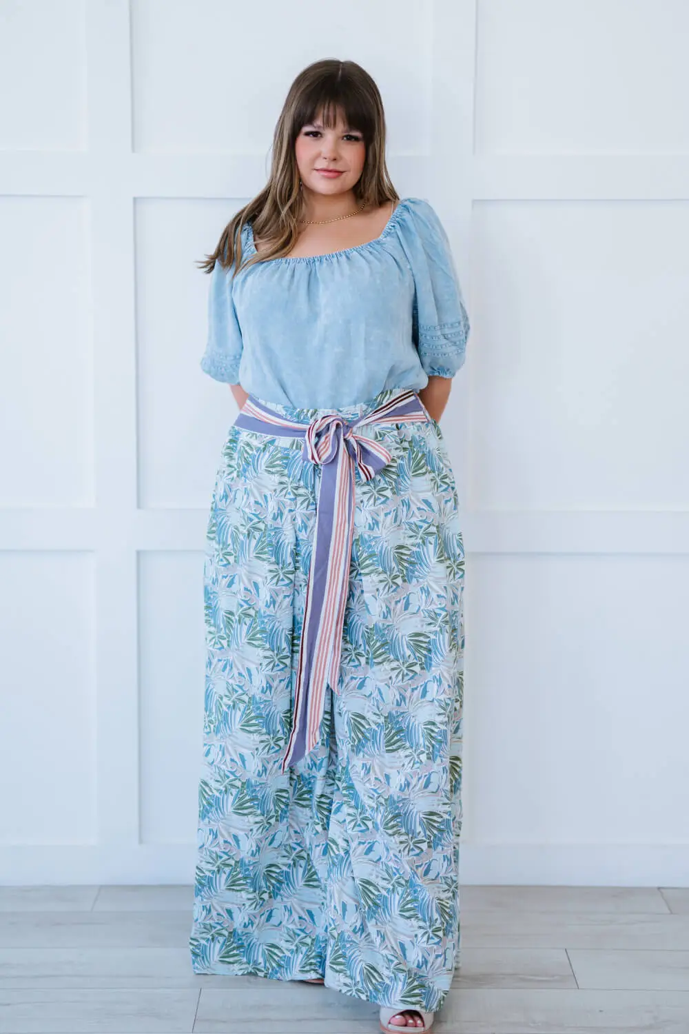 Davi & Dani Island Retreat Full Size Run Palazzo Pants