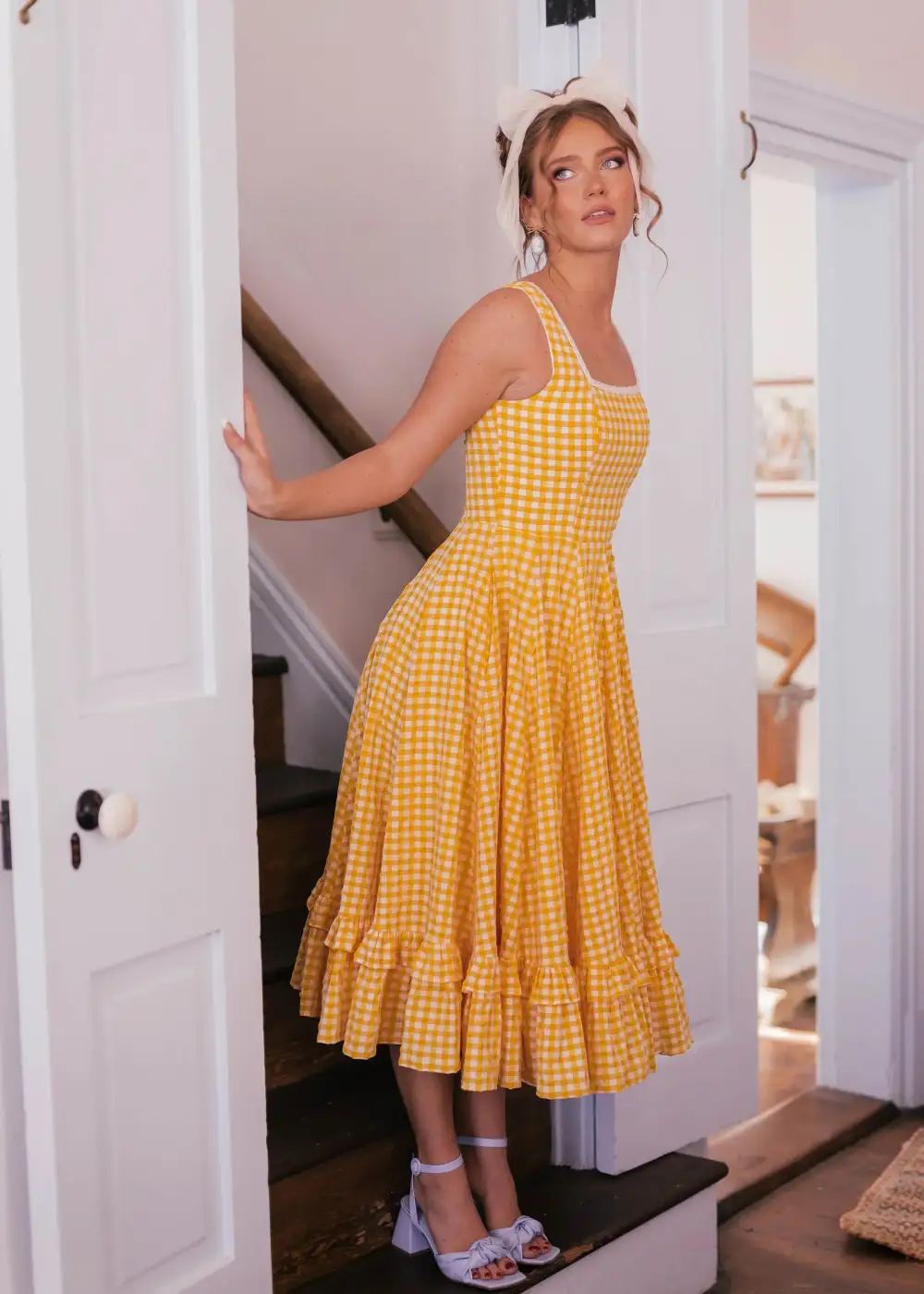 Daze Dress Yellow Gingham