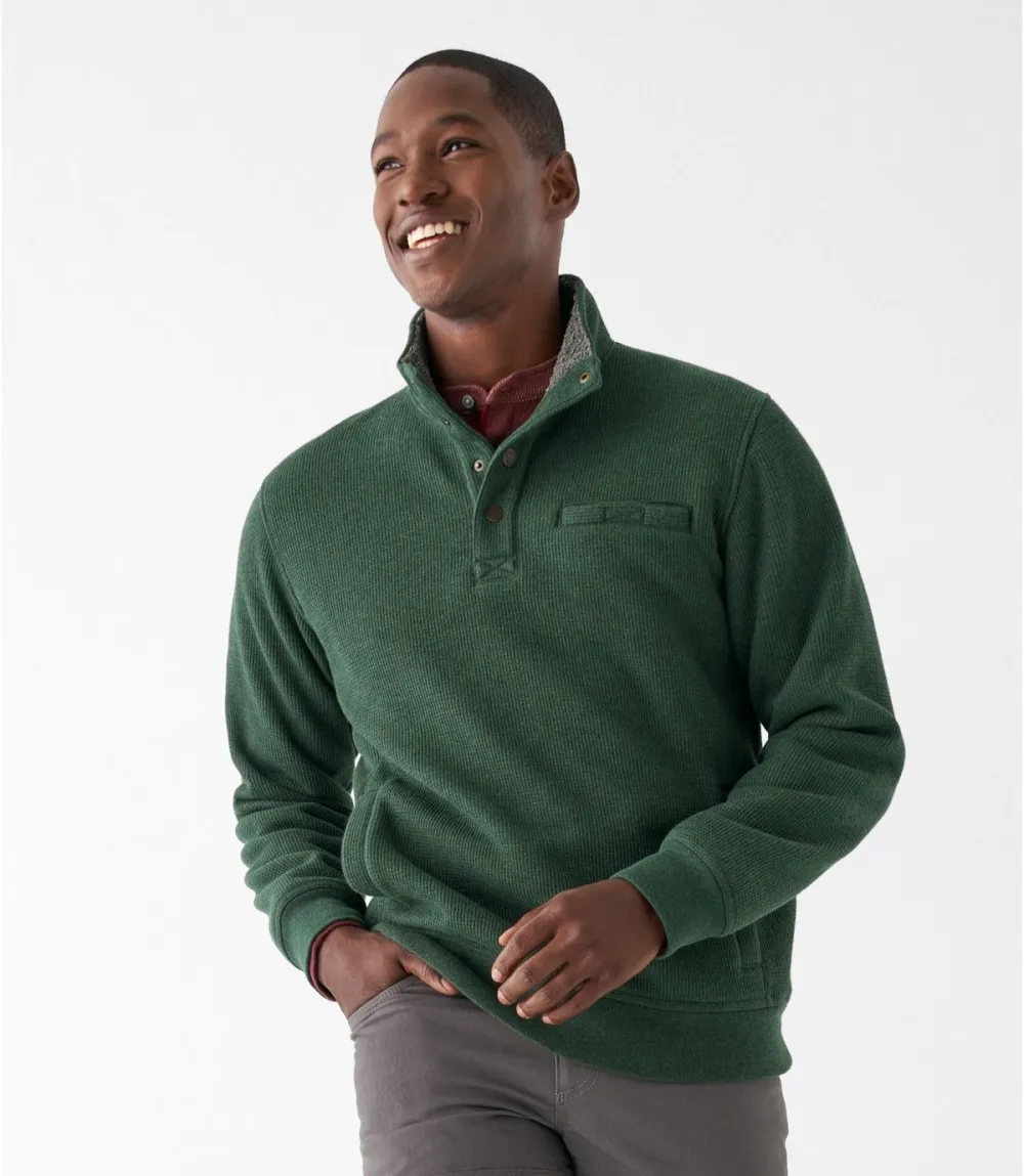 Men's Katahdin Iron Works Bonded Waffle Fleece, Mockneck