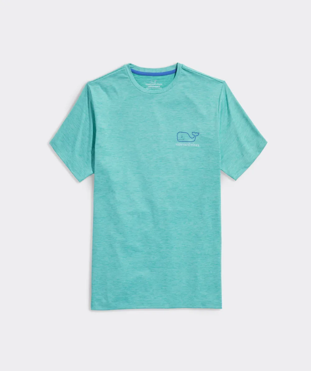 Whale Logo Short-Sleeve Harbor Performance Tee