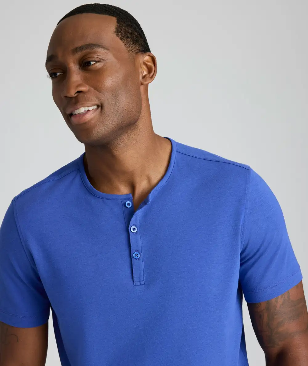EcoSoft™ Short-Sleeve Henley