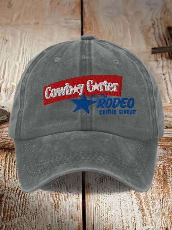 Retro Country Western Music & The Rodeo Chitlin' Circuit Print Baseball Cap