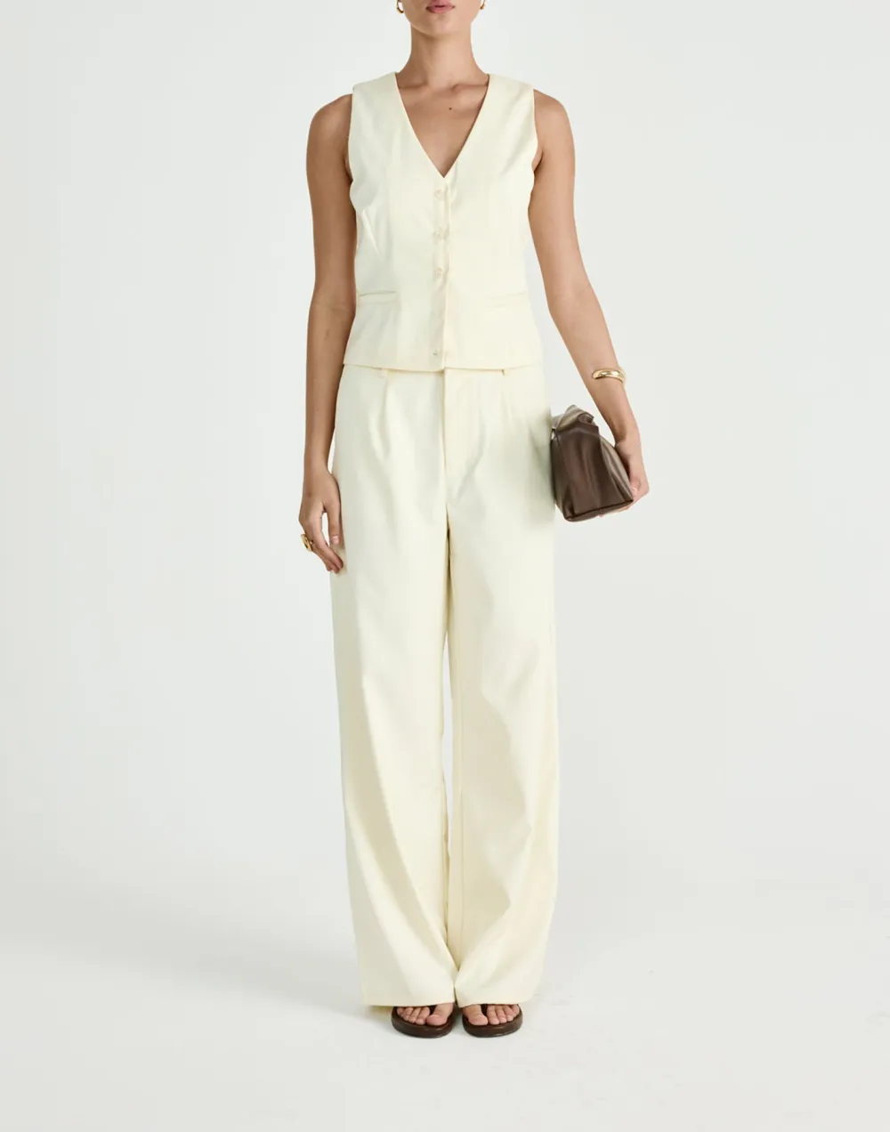 Business Casual Solid Color Trousers