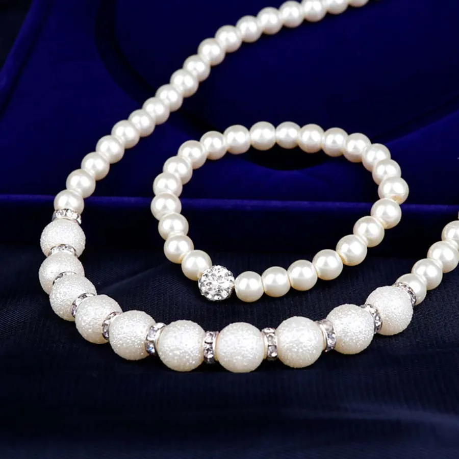 Necklace bracelet earring set three piece set