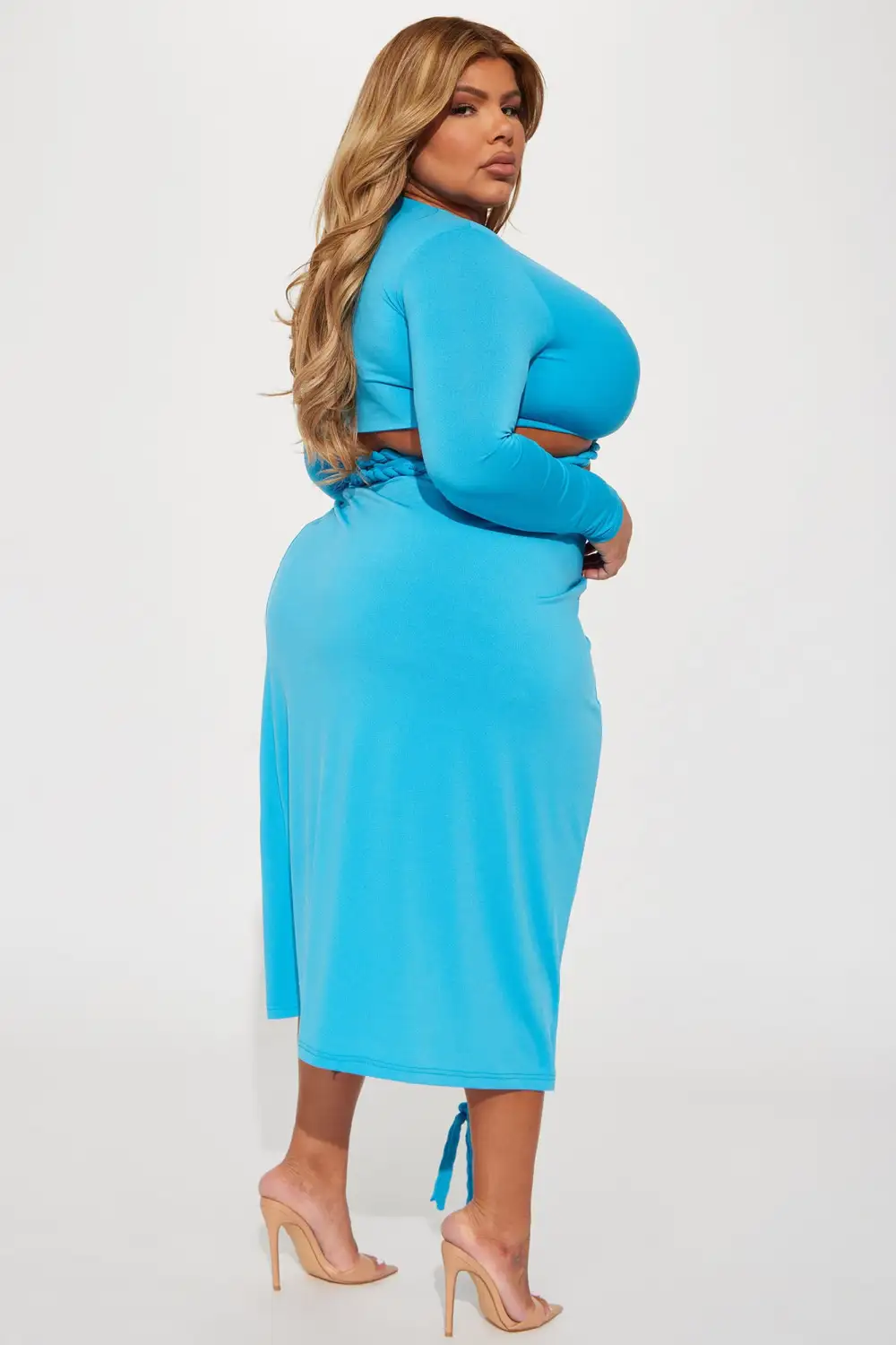 Reina Rope Skirt Set - Turquoise