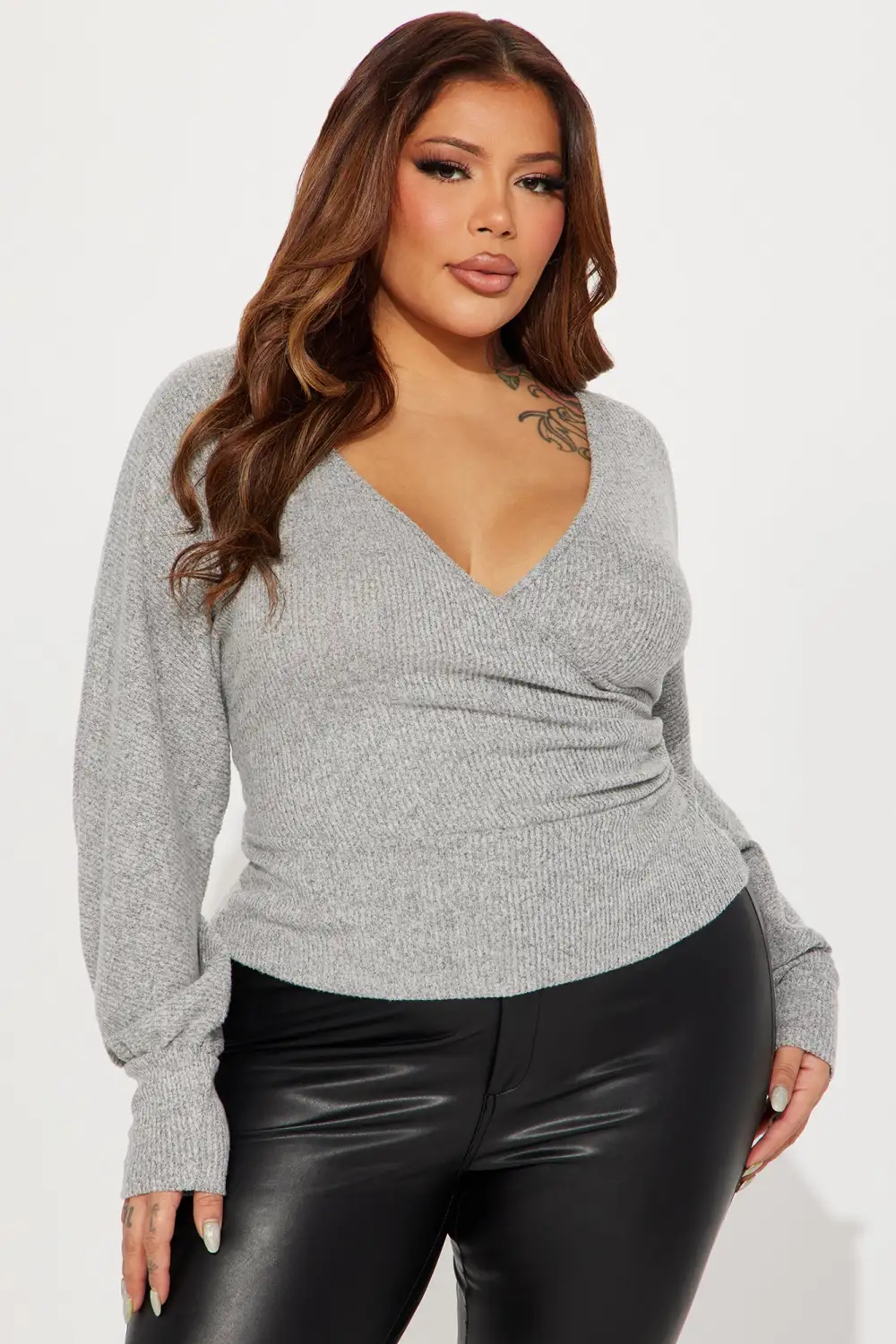Hotter Than Your Ex Top - Heather Grey