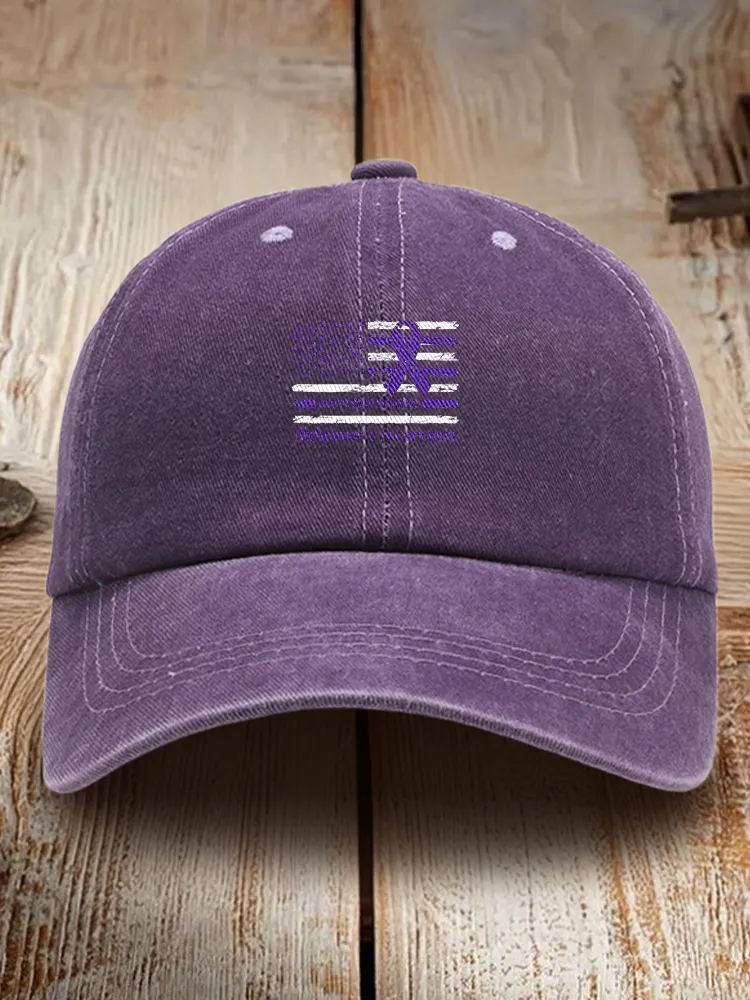 Never Stop Fighting Alzheimer'S Awareness Baseball Cap