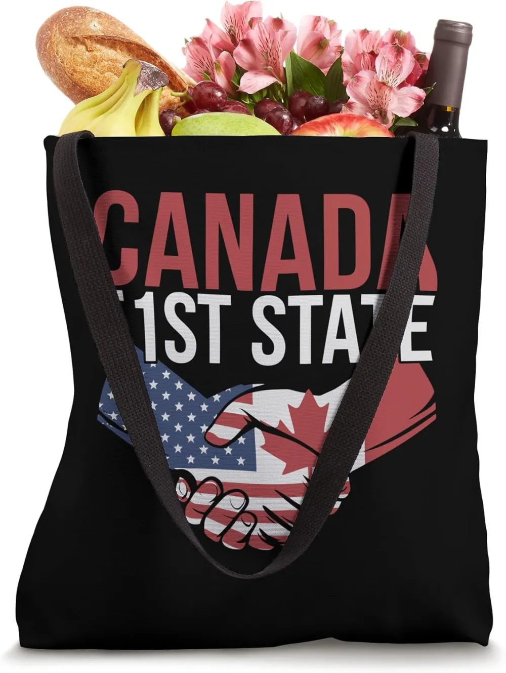 Canada 51st State Trump Tote Bag