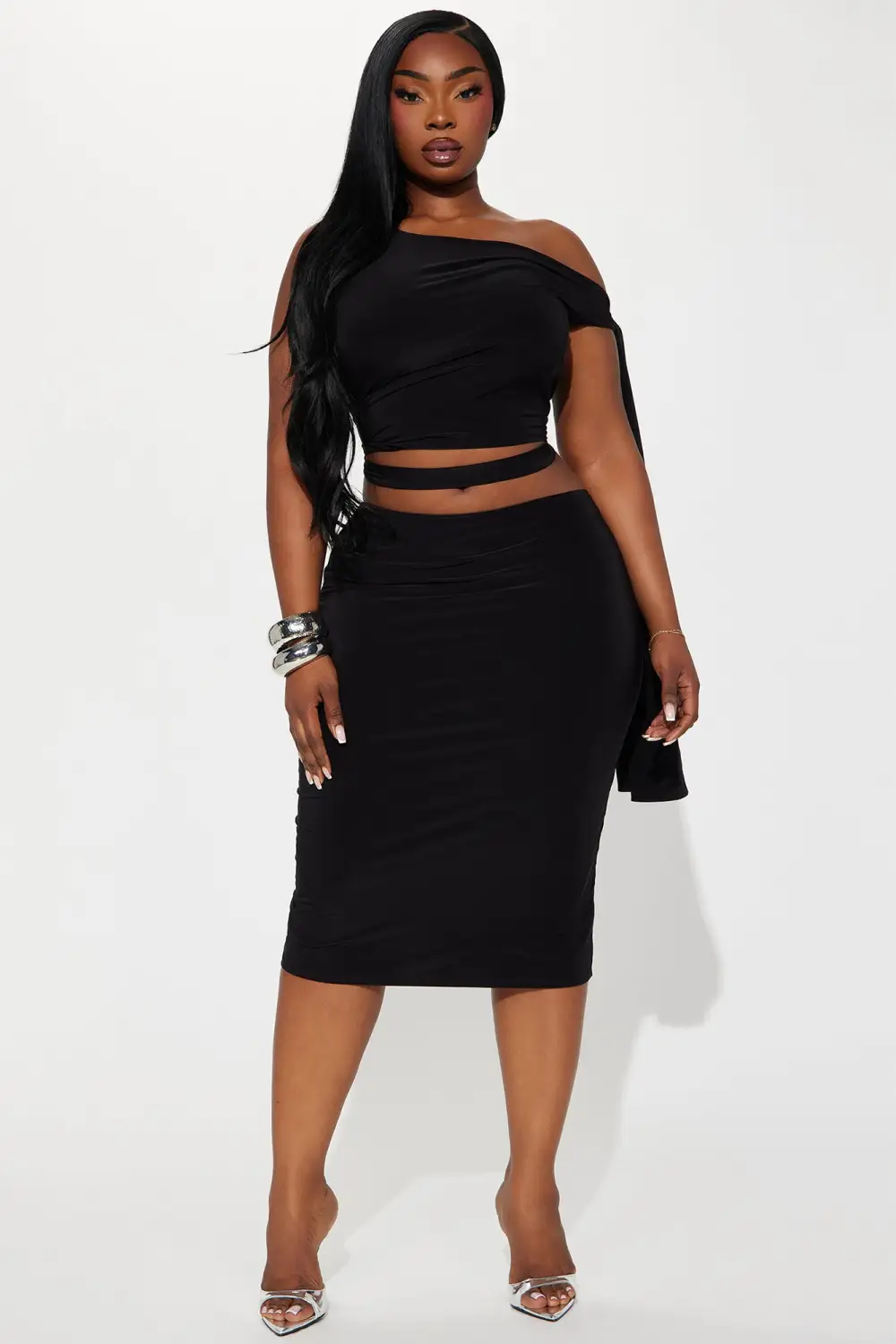 Kassie Skirt Set - Black