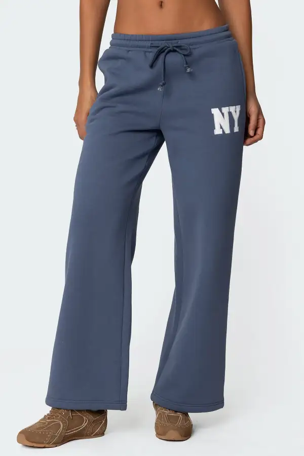 Ny Wide Leg Sweatpants
