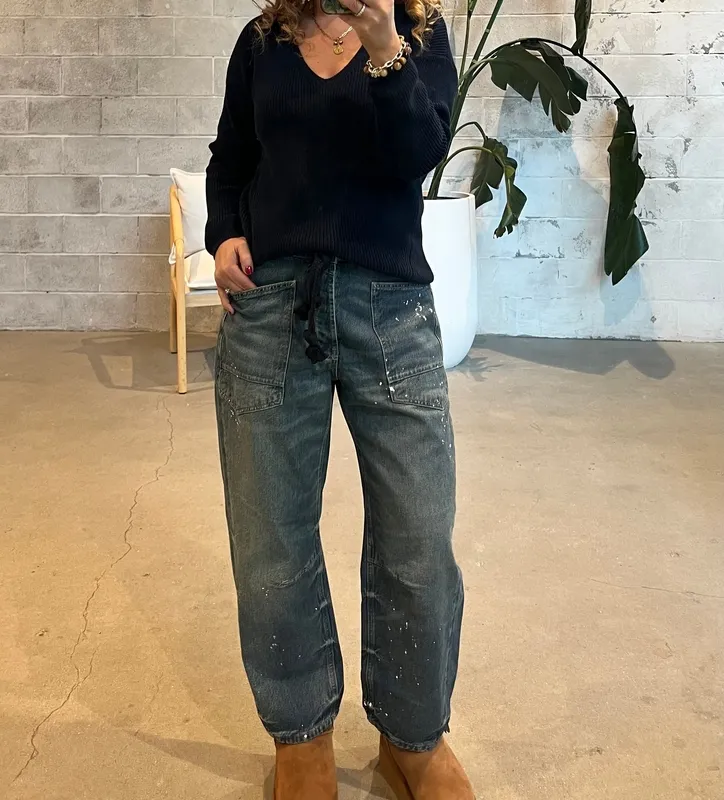 Relaxed Pullover Knit Sweater Top