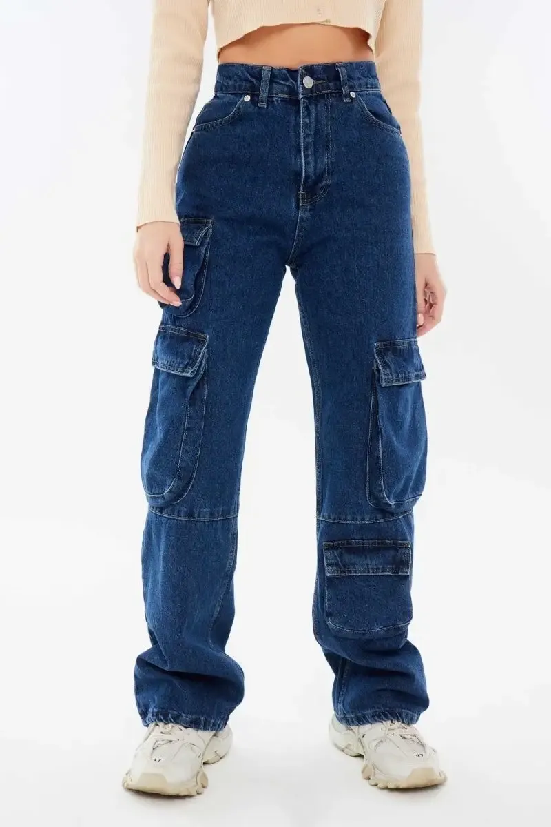 Cargo High Rise Flare Jeans