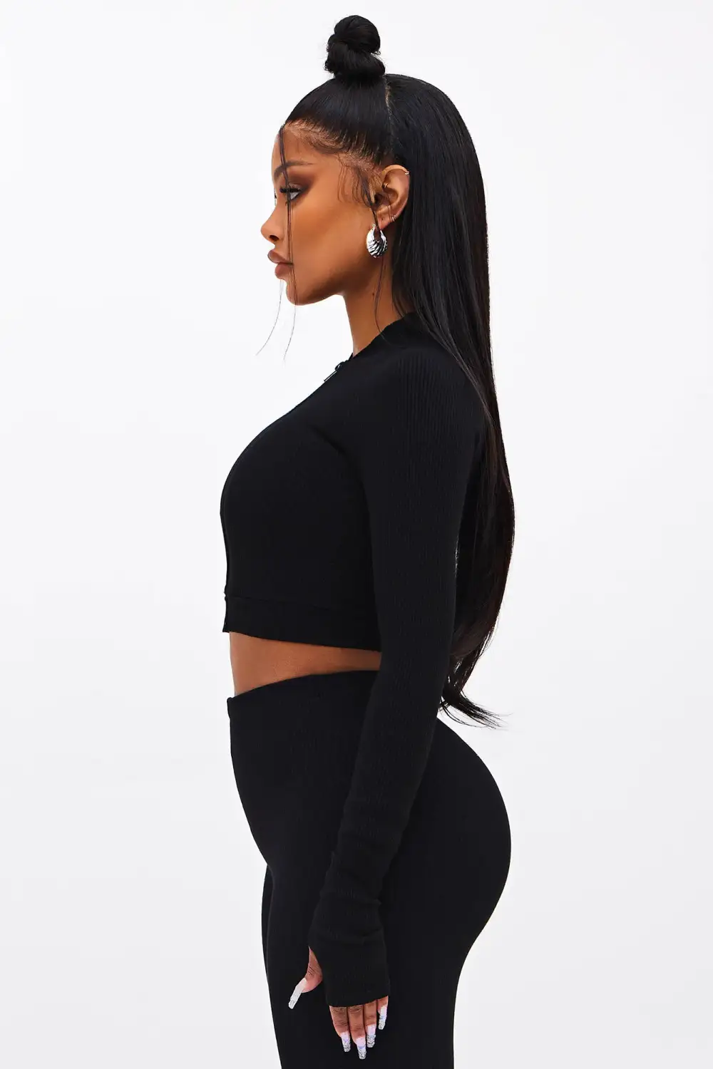 Kendall Snatched Top - Black