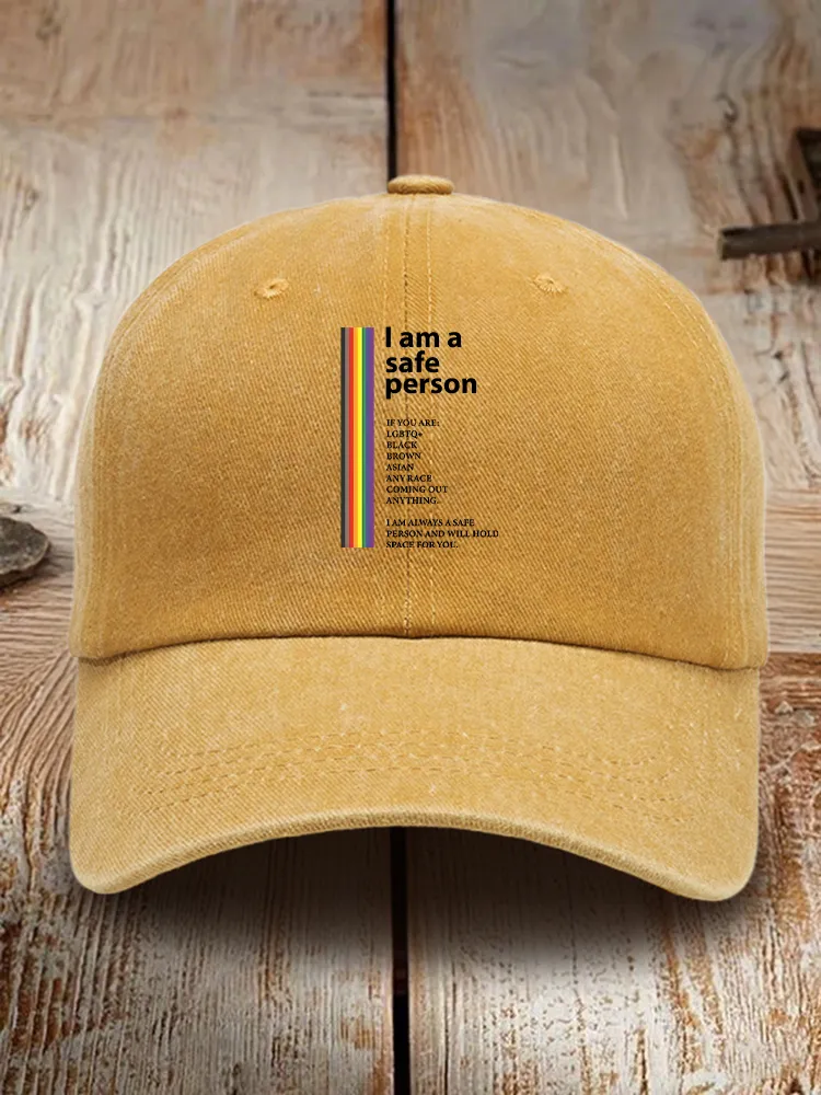 I Am A Safe Person Baseball Cap